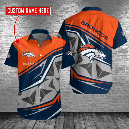 Denver Broncos Personalized Button Shirt BB648