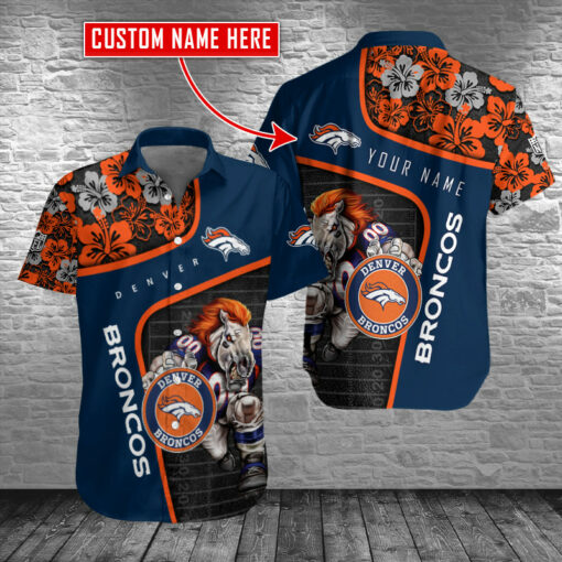 Denver Broncos Personalized Button Shirt BB651