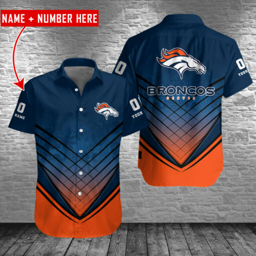 Denver Broncos Personalized Button Shirt BB699