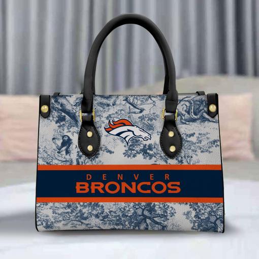 Denver Broncos Personalized Leather Hand Bag BB327