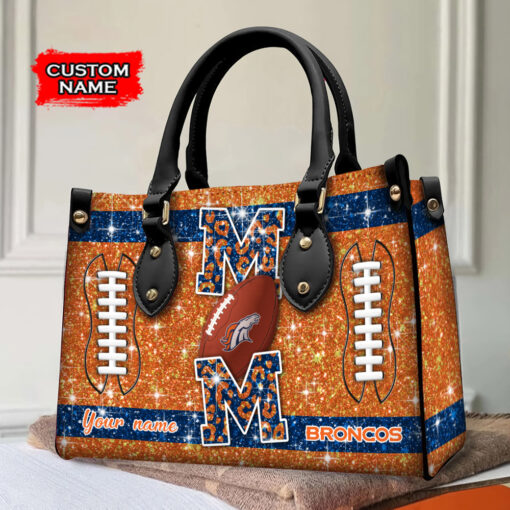 Denver Broncos Personalized Leather Hand Bag BBLTHB577