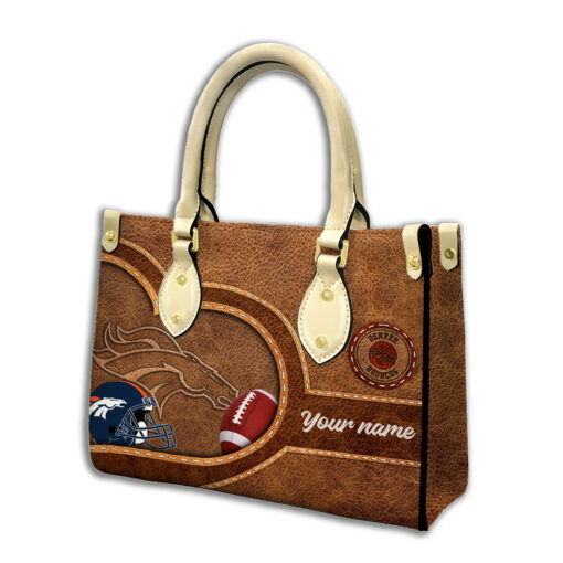 Denver Broncos Personalized Leather Hand Bag BBLTHB609