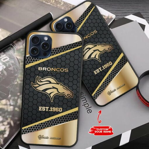 Denver Broncos Personalized Phone Case BGPC718