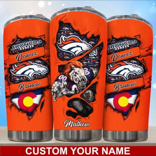 Denver Broncos Personalized Tumbler BG230