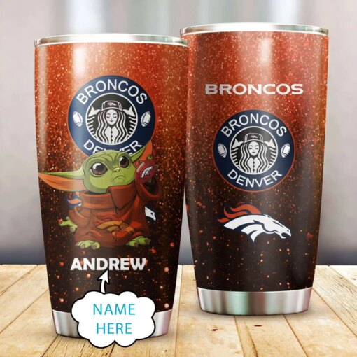 Denver Broncos Personalized Tumbler BG561