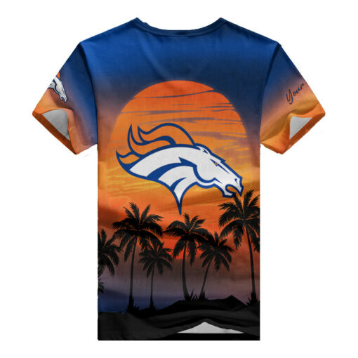 Denver Broncos Personalized V-neck Women T-shirt BG434