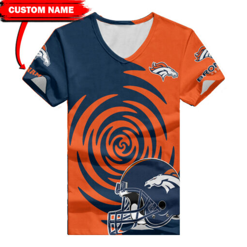 Denver Broncos Personalized V-neck Women T-shirt BG464