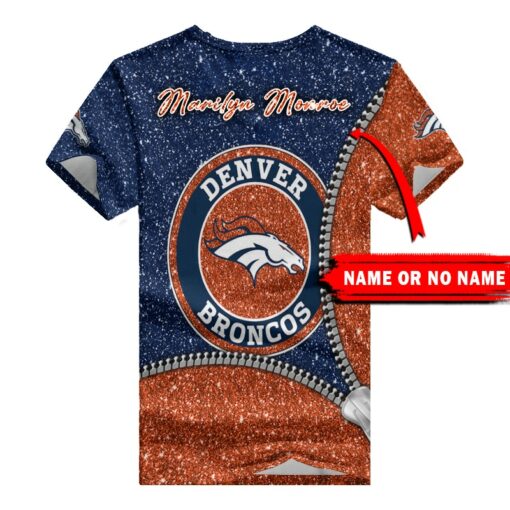 Denver Broncos Personalized V-neck Women T-shirt BG671