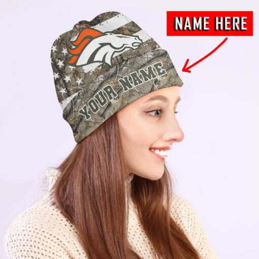 Denver Broncos Personalized Wool Beanie 155