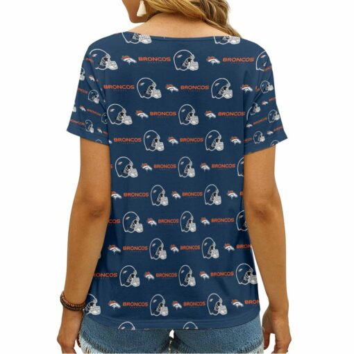 Denver Broncos V-neck Women T-shirt