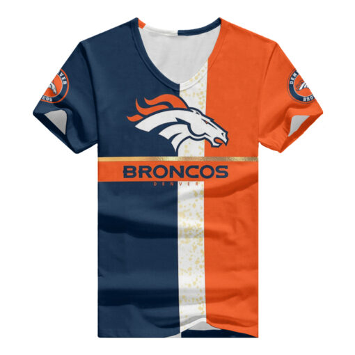 Denver Broncos V-neck Women T-shirt BG944