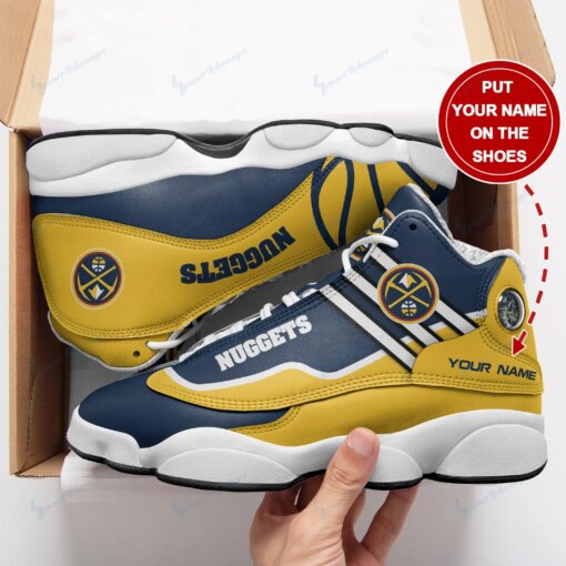 Denver Nuggets Personalized AJD13 Sneakers BG14