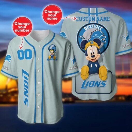 Detroit Lions Baseball Jersey 551