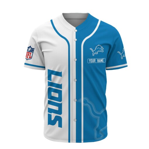 Detroit Lions Personalized Baseball Jersey 521