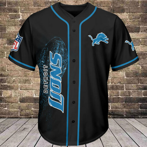 Detroit Lions Personalized Baseball Jersey BG610