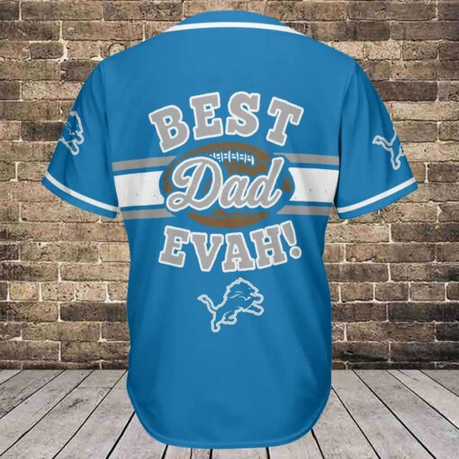 Detroit Lions Personalized Baseball Jersey BG775