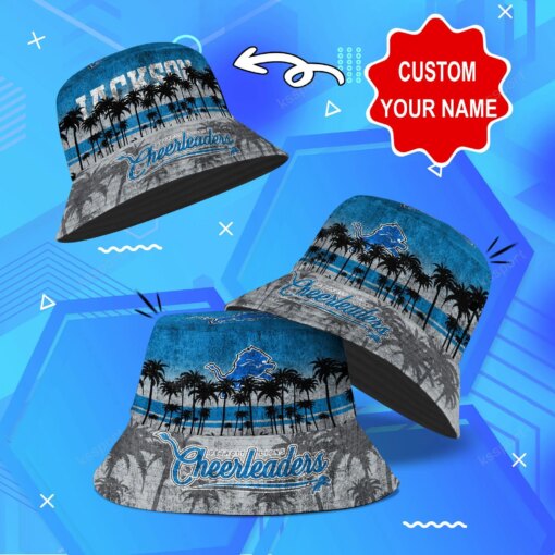 Detroit Lions Personalized Bucket Hat BG09