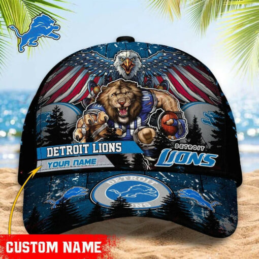 Detroit Lions Personalized Classic Cap BB532