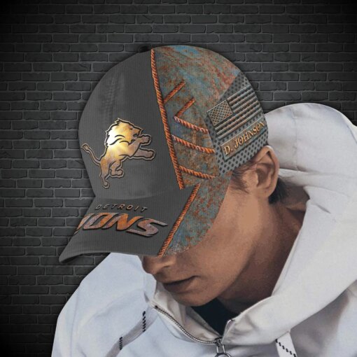 Detroit Lions Personalized Classic Cap BG186