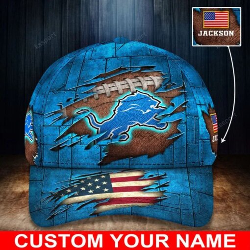 Detroit Lions Personalized Classic Cap BG226