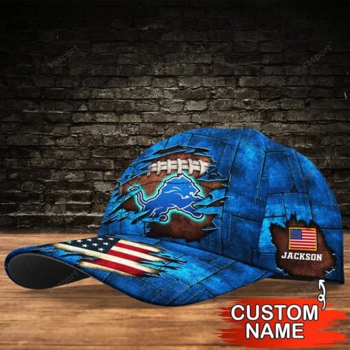 Detroit Lions Personalized Classic Cap BG226