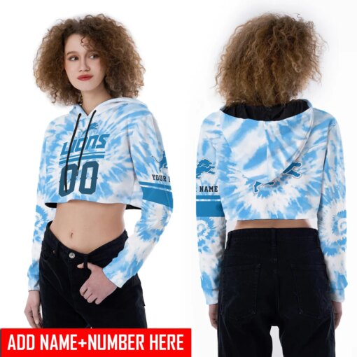 Detroit Lions Personalized Combo Croptop Hoodie And Leggings AZCLG136+AZC2CHD136