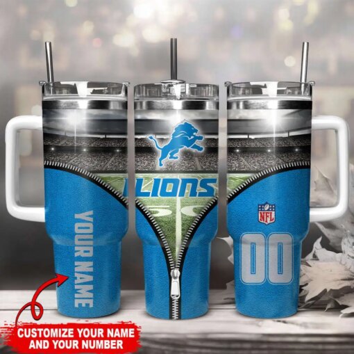 Detroit Lions Personalized Limited Edition Sport Fan Gift 40oz Tumbler AZC40OZT121