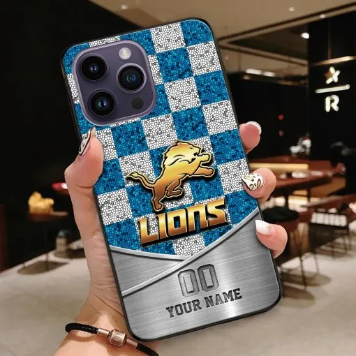 Detroit Lions Personalized Phone Case BGPC100