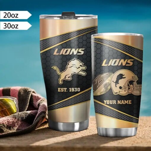 Detroit Lions Personalized Tumbler BG455