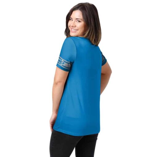 Detroit Lions Personalized V-neck Women T-shirt BG731