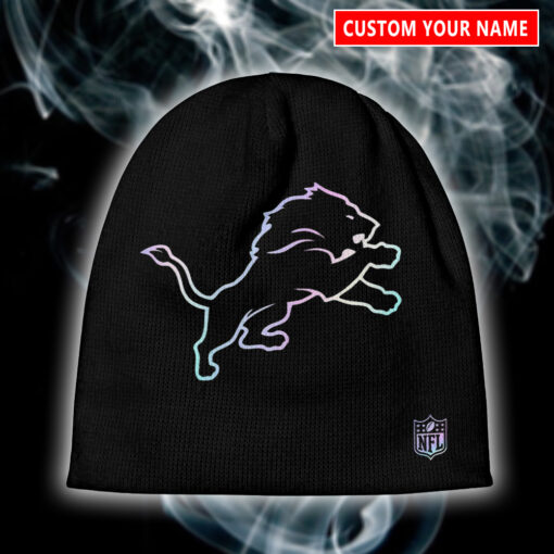 Detroit Lions Personalized Wool Beanie BGWBH201