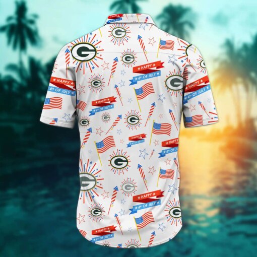 Green Bay Packers - Happy 4th Of July Button Shirt BB897