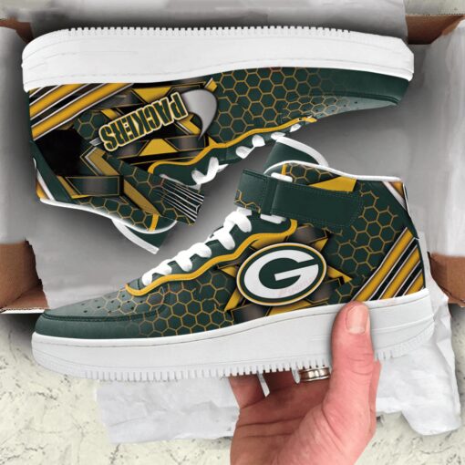 Green Bay Packers High AF1 Sneakers BG30