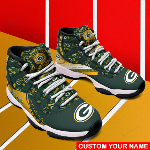 Green Bay Packers Personalized AJD11 Sneakers BG161