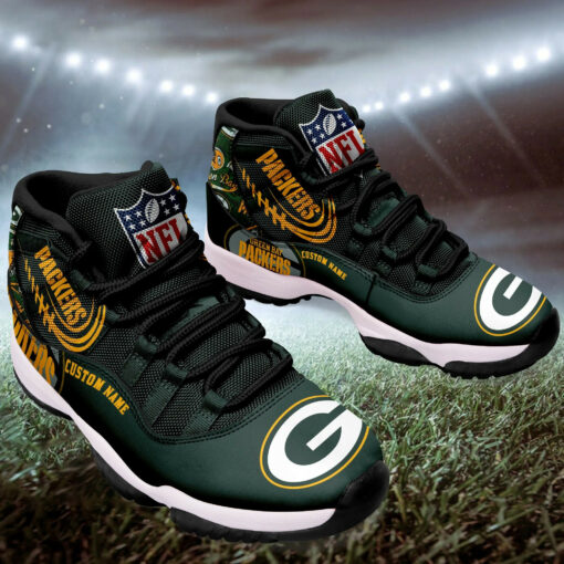 Green Bay Packers Personalized AJD11 Sneakers BG195