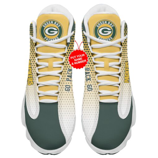 Green Bay Packers Personalized AJD13 Sneakers 1057