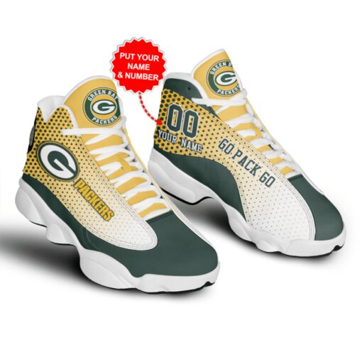 Green Bay Packers Personalized AJD13 Sneakers 1057