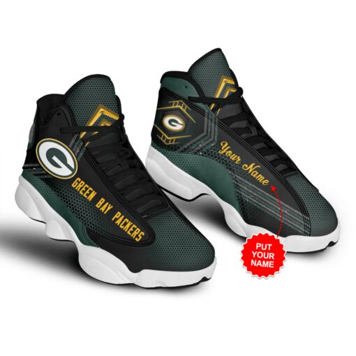 Green Bay Packers Personalized AJD13 Sneakers 1067