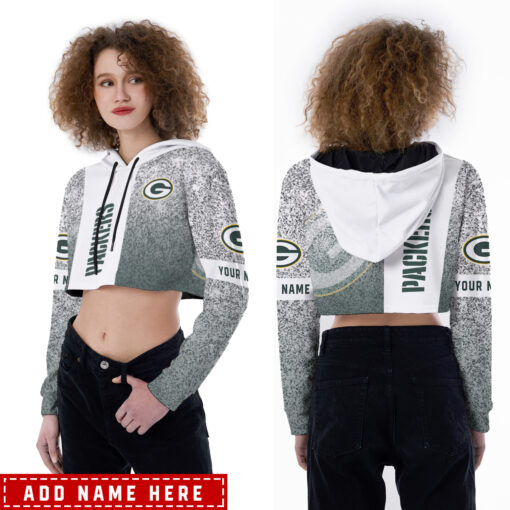 Green Bay Packers Personalized Combo Croptop Hoodie And Leggings AZCLG109+AZC2CHD109