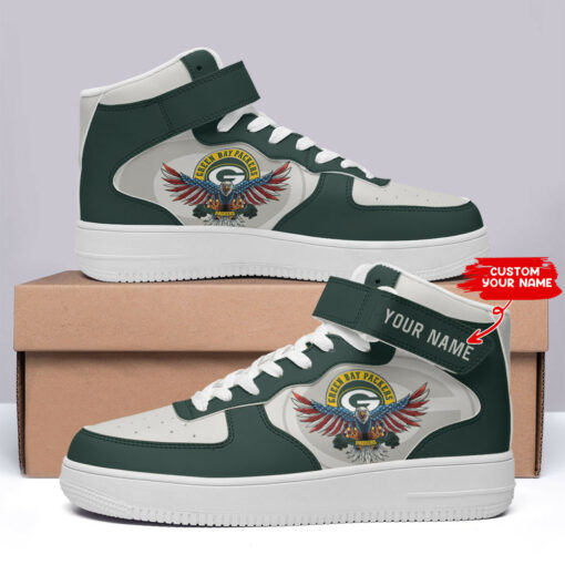 Green Bay Packers Personalized High AF1 Sneakers BG17