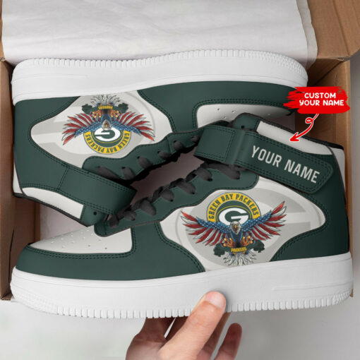 Green Bay Packers Personalized High AF1 Sneakers BG17