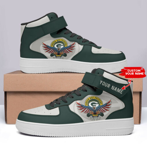 Green Bay Packers Personalized High AF1 Sneakers BG17