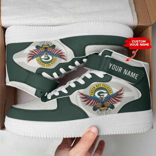 Green Bay Packers Personalized High AF1 Sneakers BG17