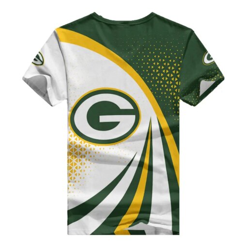 Green Bay Packers Personalized Summer V-neck Women T-shirt BG308