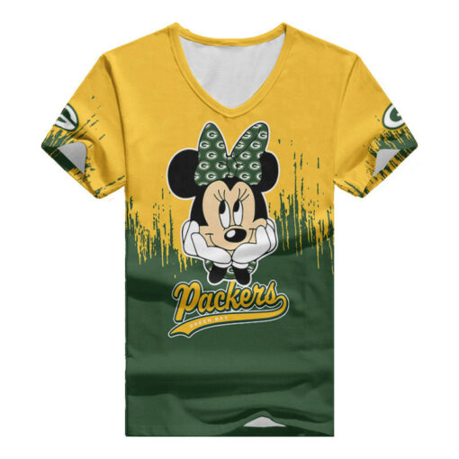 Green Bay Packers Personalized Summer V-neck Women T-shirt BG49