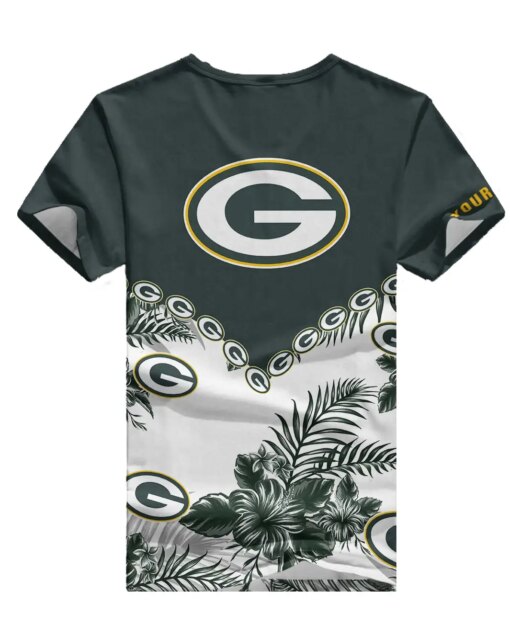 Green Bay Packers Personalized V-neck Women T-shirt BG488