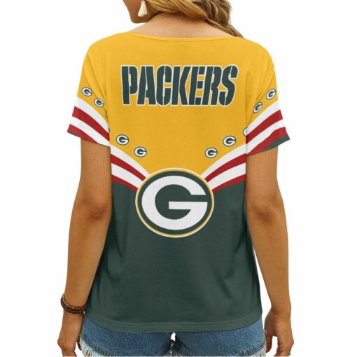 Green Bay Packers V-neck Women T-shirt