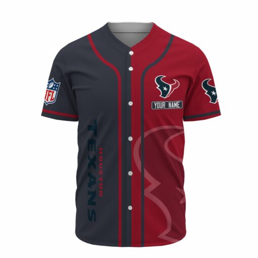 Houston Texans Personalized Baseball Jersey 509