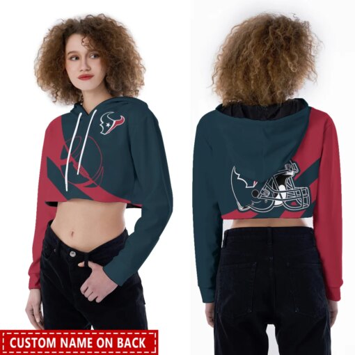 Houston Texans Personalized Combo Croptop Hoodie And Leggings AZCLG120+AZC2CHD120