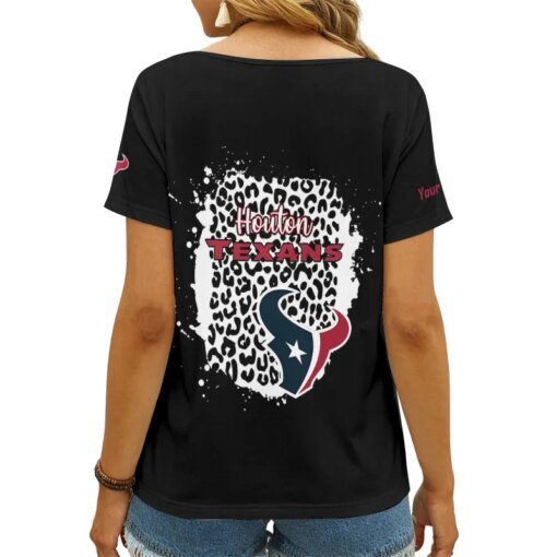 Houston Texans Personalized V-neck Women T-shirt AGCWTS211